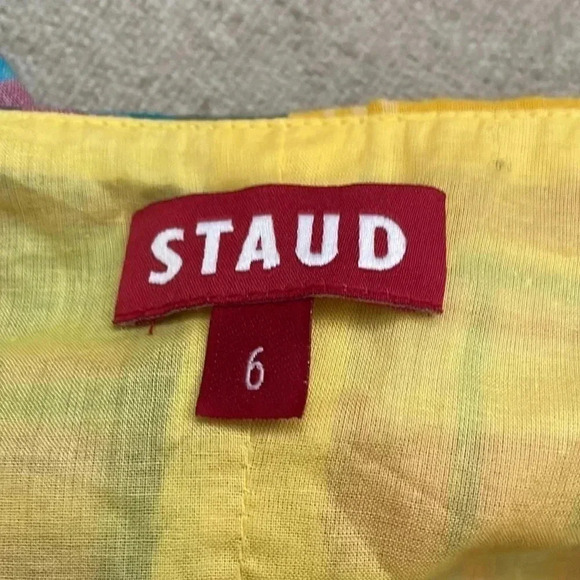 STAUD Multicolor Plaid Crop Top - Picture 7 of 8